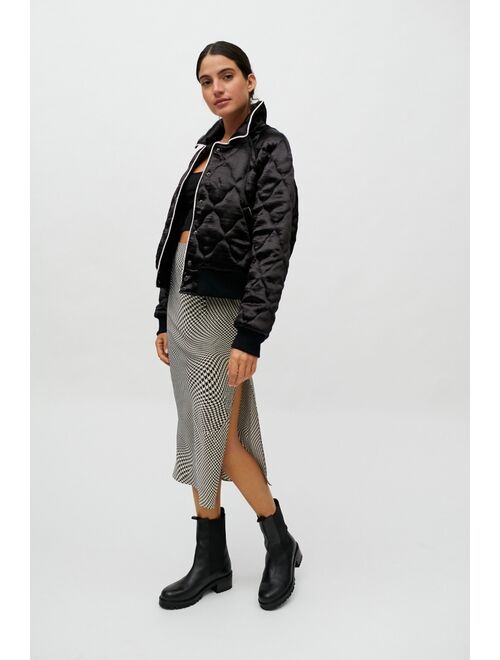 Urban outfitters UO Quilted Satin Bomber Jacket