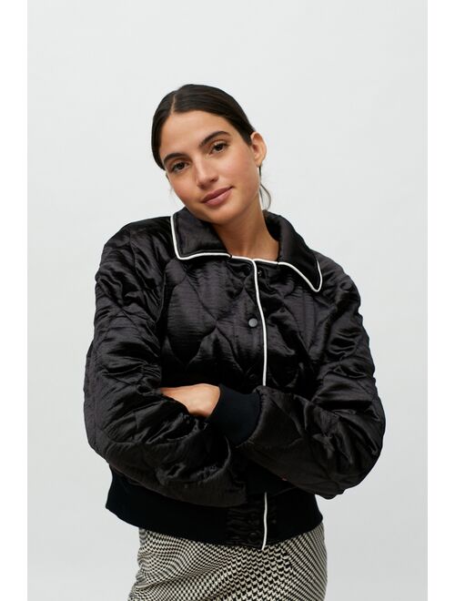 Urban outfitters UO Quilted Satin Bomber Jacket