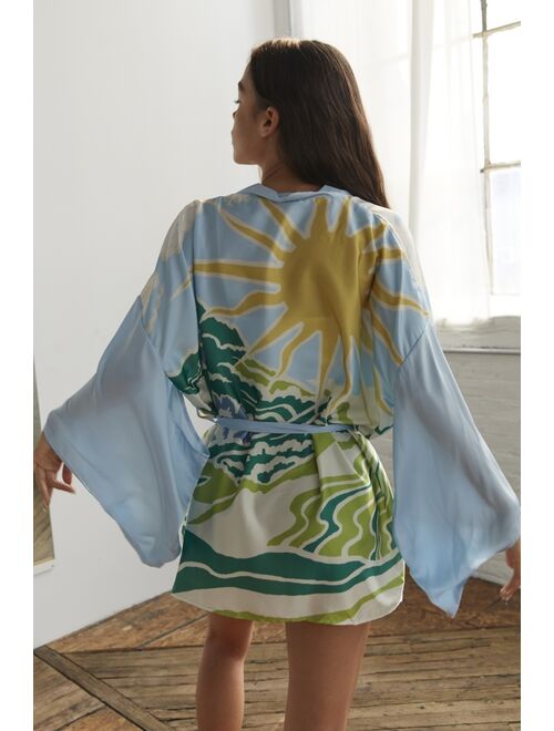 Urban outfitters Scenic Silky Robe