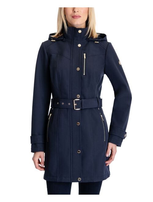 Michael Kors Hooded Belted Raincoat, Created for Macy's