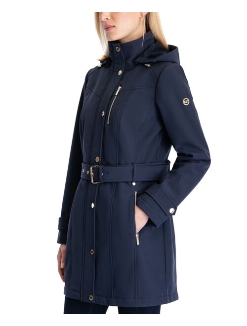 Michael Kors Hooded Belted Raincoat, Created for Macy's