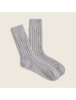 Women's cashmere trouser socks
