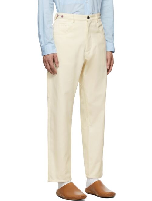 s.k. manor hill Off-White Mason Trousers
