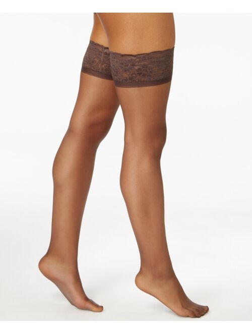 Hanes Women's   Silky Sheer Lace Top Thigh Highs Pantyhose 0A444