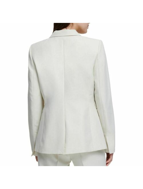 DKNY NEW Women's Cloud One-button Seam-front Blazer Jacket Top 10 TEDO