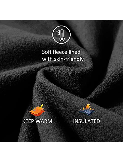 XIEERDUO Women's High Waisted Fleece Lined Water Resistant Leggings Thermal Winter Running Hiking Tights Multi Pockets