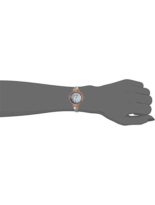 Anne Klein Women's Premium Crystal Accented Bangle Watch and Bracelet Set, AK/3572