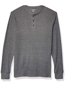 Men's Regular-fit Long-Sleeve Waffle Henley