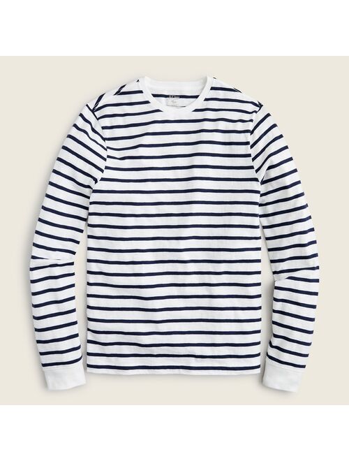 J.Crew Long-sleeve slub cotton T-shirt in deck stripe