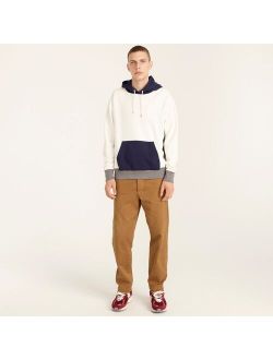 French terry hoodie in colorblock