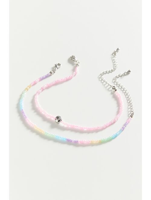 Urban outfitters Beaded Anklet Icon Charm Set