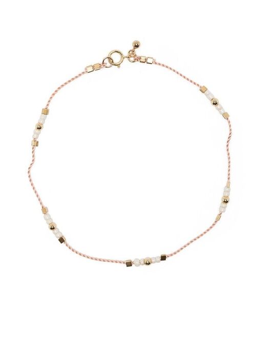 Buttercup beaded anklet