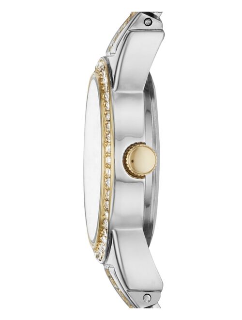 Folio Women's Two-Tone Stainless Steel Bracelet Watch 31mm Gift Set