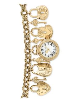 Women's Gold-Tone Charm Bracelet Watch 22mm