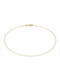 10k Yellow Gold Mariner Chain Anklet