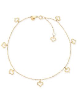 Macy's Heart Charm Anklet in 14k Gold