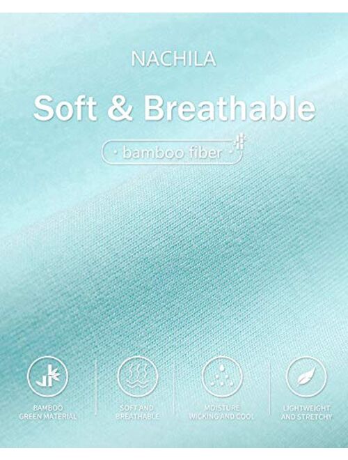 NACHILA Women's Pajama Set Bamboo Pjs Long Pants Soft Sleepwear Cap Sleeve S-XXL