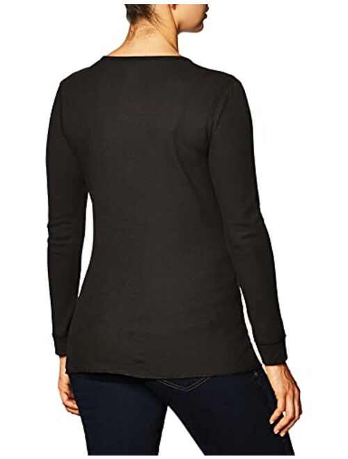 Fruit of the Loom Women's Micro Waffle Premium Thermal V-Neck