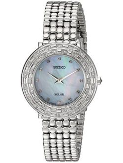 Women's TRESSIA Stainless Steel Japanese-Quartz Watch with Stainless-Steel Strap, Silver, 13 (Model: SUP373)