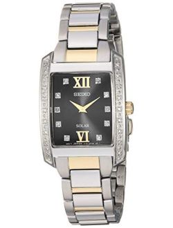 Women's Ladies' Dress Sport Stainless Steel Japanese-Quartz Watch with Stainless-Steel Strap, Two Tone, 13.8 (Model: SUP405)