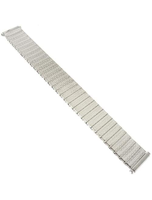 SPEIDEL 16-21MM Medium Length Silver Flex Stretch Expansion Watch Band Strap 5.8 INCHES Long