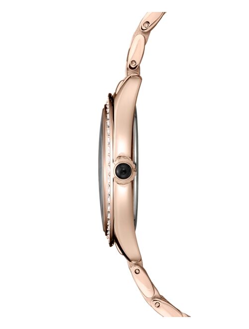 Seiko Women's Rose Gold-Tone Stainless Steel Bracelet Watch 29mm