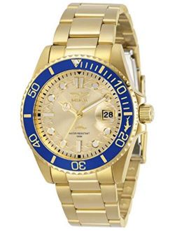Women's Pro Dive Quartz Watch with Stainless Steel Strap, Gold, Two Tone, 20 (Model: 30481, 30485)