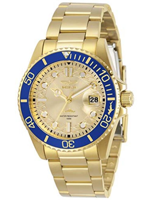 Invicta Women's Pro Dive Quartz Watch with Stainless Steel Strap, Gold, Two Tone, 20 (Model: 30481, 30485)