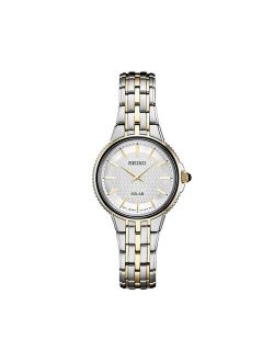 Women's Two Tone Stainless Steel Solar Watch - SUP394