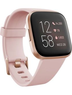 Versa 2 Rose Elastomer Strap Touchscreen Smart Watch 39mm