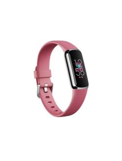 Luxe Fitness Tracker in Platinum with Orchid Wrist Band