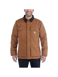 Men's Full Swing Relaxed Fit Washed Duck Insulated Traditional Coat