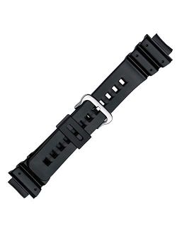 PVC Replacement Black Watch Band for Casio G Shock in16mm