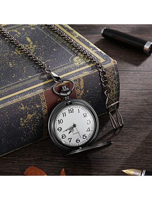 Personalized Pocket Watch Custom Photo Pocket Watch with Chain for Men Women Personalized Birthday Gift Groomsmen Wedding Gift Christmas Gift