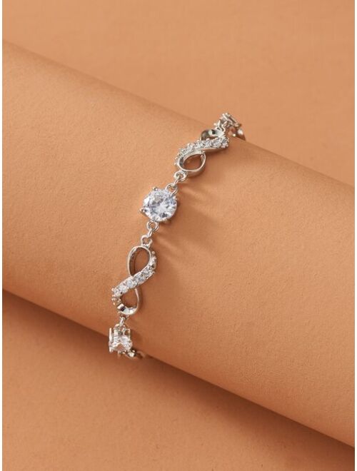 Shein Rhinestone Decor Bracelet