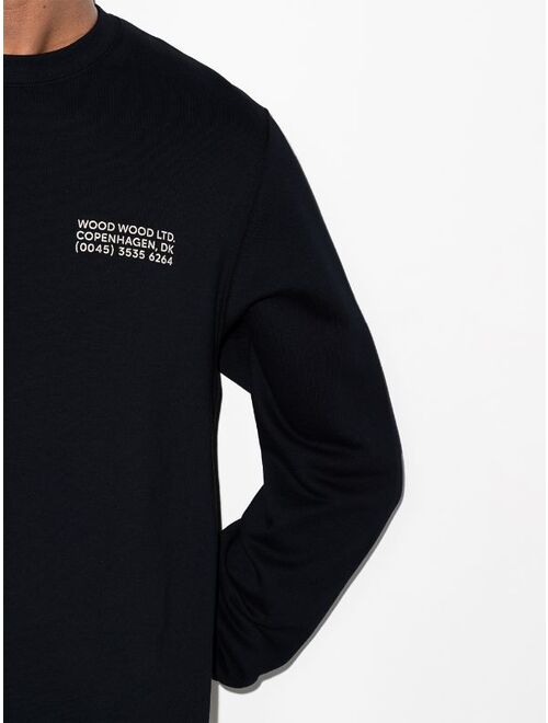 Hugh chest print sweatshirt