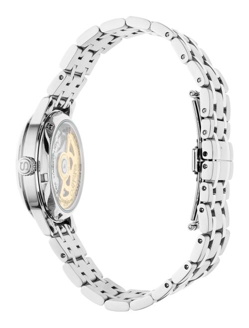 Seiko Women's Automatic Presage Stainless Steel Bracelet Watch 33.8MM