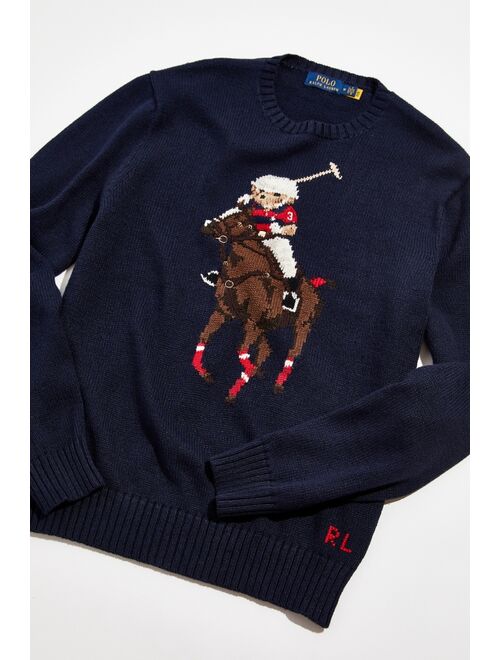 Polo Ralph Lauren Jockey Bear Long Sleeve Sweater