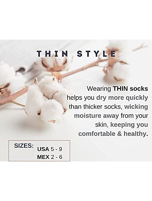 Diabetic Socks Women- Premium Cotton, Low Cut, Fashion Designed & Thin