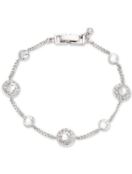 Givenchy Silver-Tone Pavé Bracelet