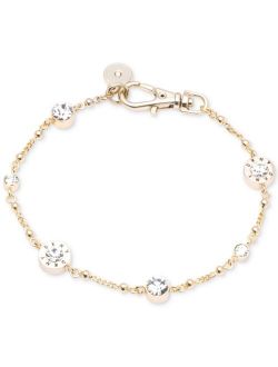 Crystal and Logo Station Bracelet, Created for Macy's