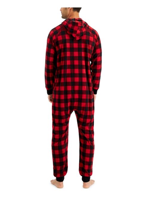 Family Pajamas Matching Men's 1-Pc. Red Check Printed Family Pajamas