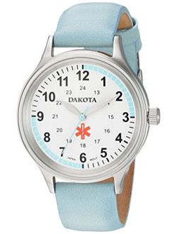 Dakota Women's Nurse Watch with Water Resistant Leather Band