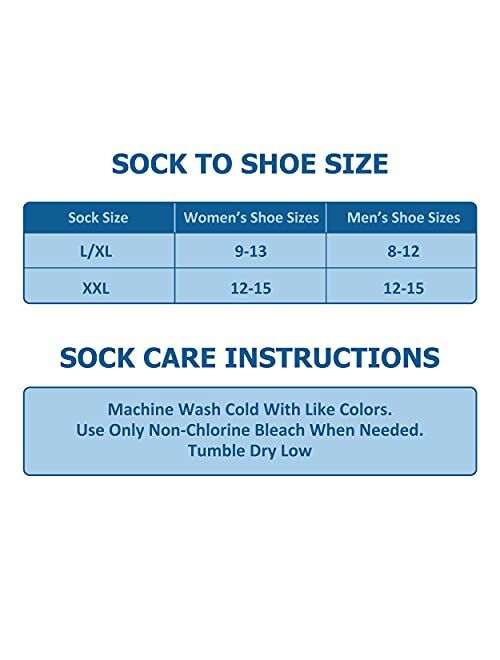 Dsource Diabetic Socks for Men Women,Non-Binding Loose Fit Dress Crew Socks with Seamless Toe 2 or 4 Pack