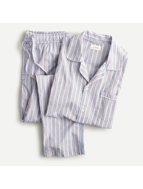 J.Crew Pajama set in cotton striped poplin