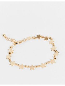 bracelet in star design in gold tone