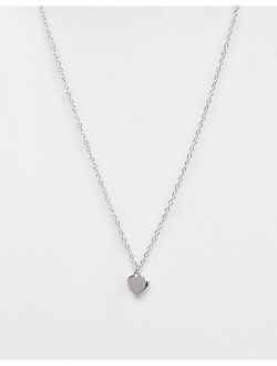 Hara tiny heart pendant necklace in silver