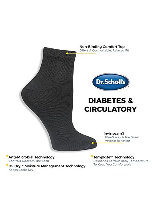 Dr. Scholl's womens Diabetes & Circulatory (4pk)