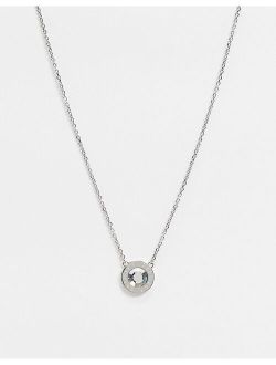 stud necklace in silver