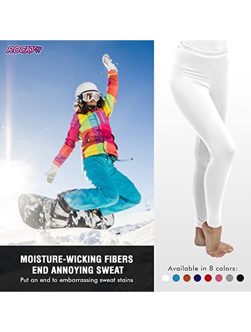 Rocky Women's Thermal Bottoms (Long John Base Layer Underwear Pants) Insulated for Outdoor Ski Warmth/Extreme Cold Pajamas